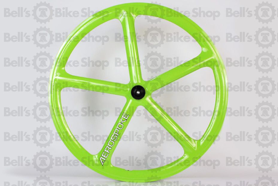 Aerospoke Track Front Wheel Lime Non Machined Fixed Gear