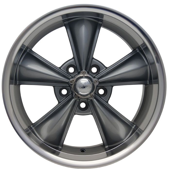 Gray Mustang ® Wheels Rims 17x7 & 17x8 with Tires 1967 1968 1969 1970