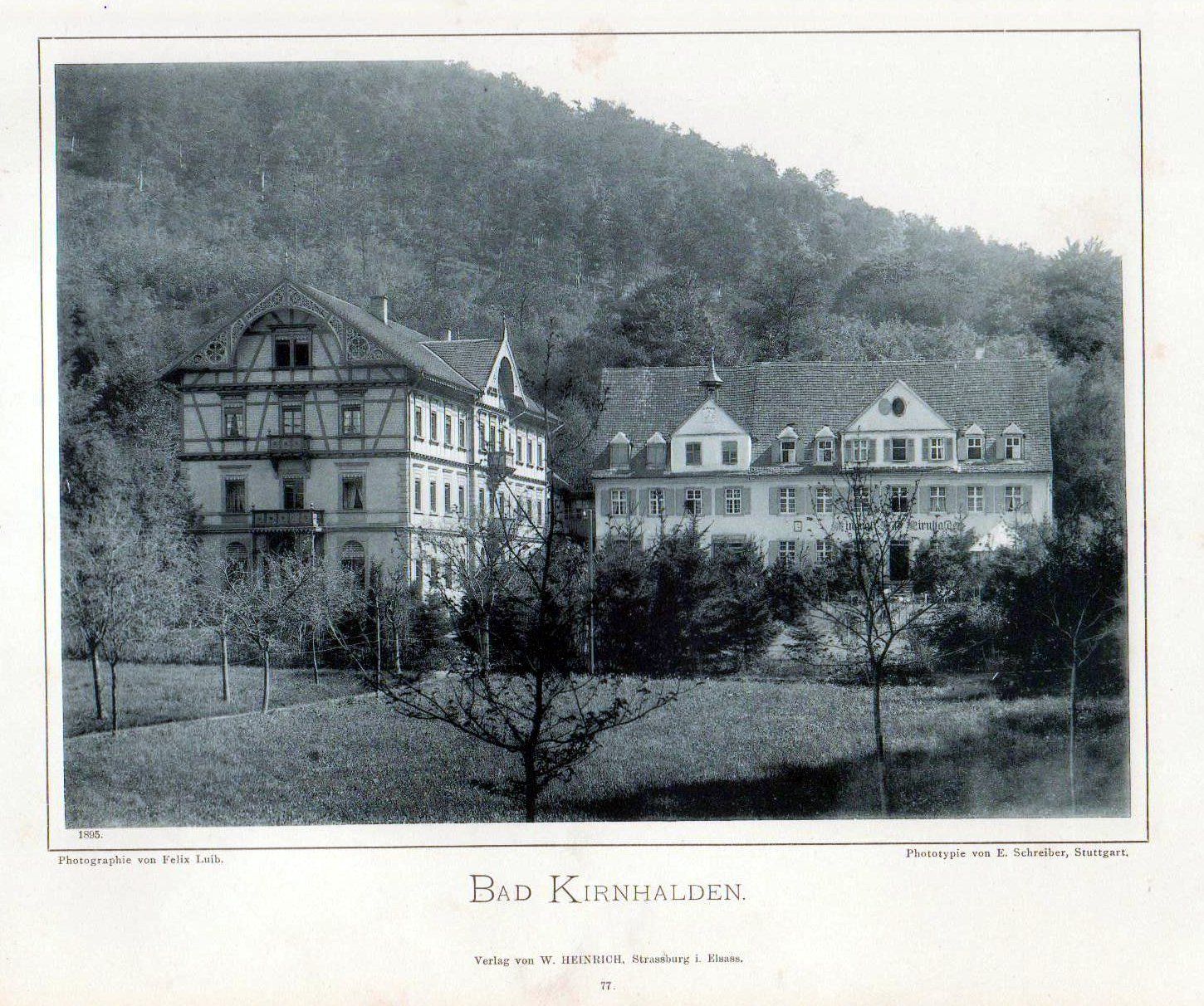 1896   Bad Kirnhalden Kenzingen Breisgau Photographie