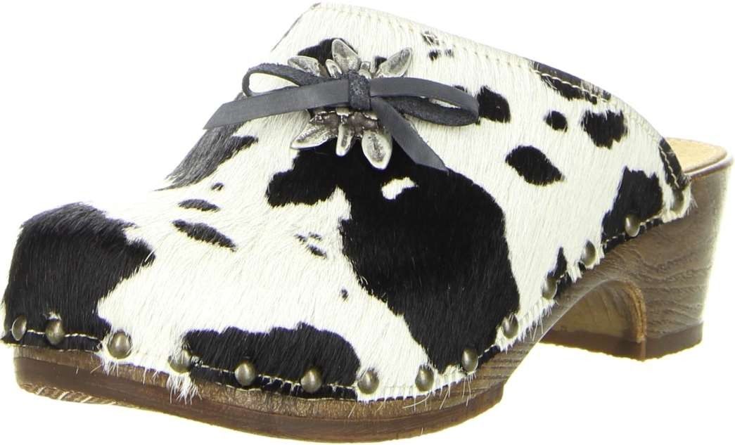 Bergheimer Trachtenschuhe Damen Clogs weiß