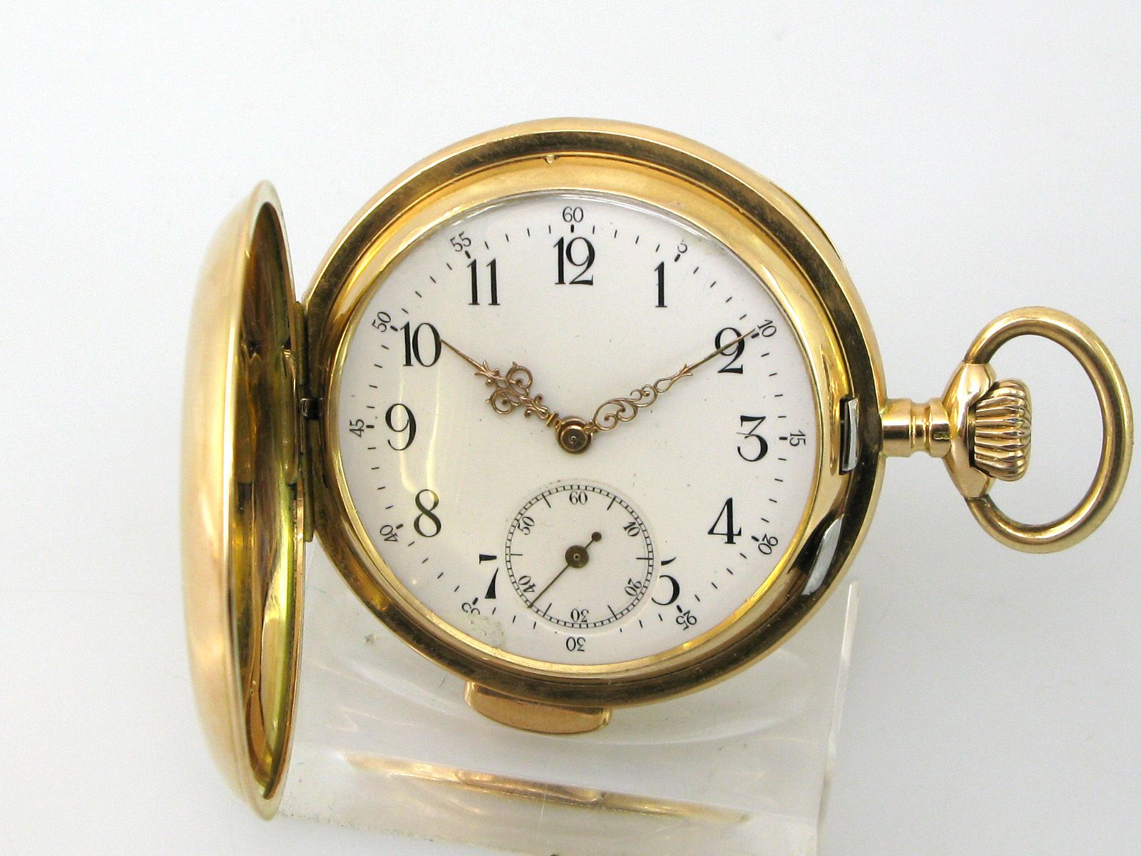 CONCISAS TASCHENUHR 14 KT GOLD 1900 VIERTELREPETITION