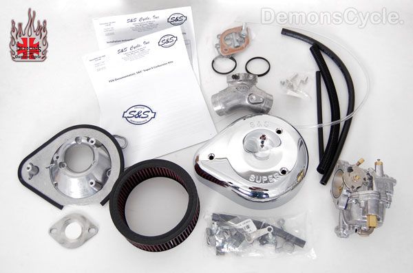 SUPER E Vergaser Kit TÜV CARBURETOR FOR HARLEY EVO