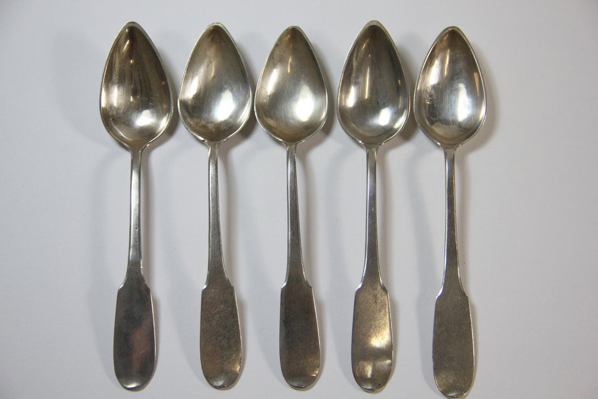 Biedermeier Löffel aus Silber 13 Lot gemarkt Foehr 19.Jhd