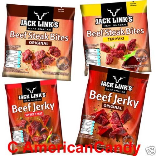 8x Jack Links Beef Jerky Trockenfleisch (8,00€/100g)