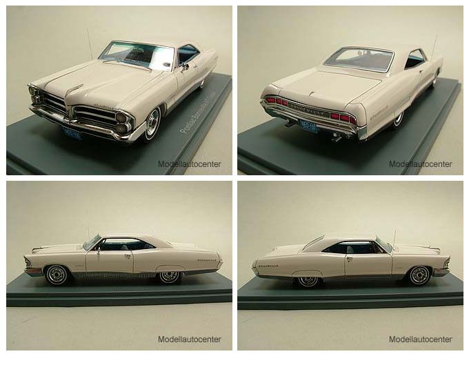 Pontiac Bonneville Coupe 1965 weiß Modellauto 143 Neo