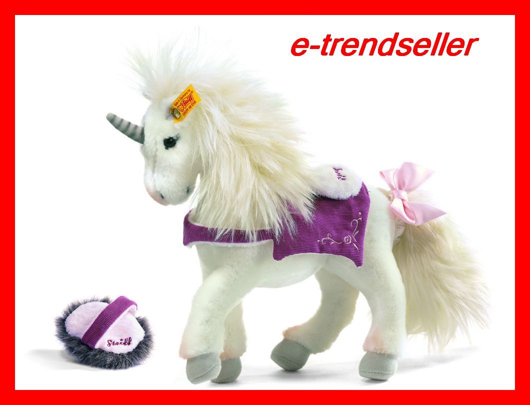 STEIFF 015021 STARLY EINHORN 28 cm STEHEND m. Spieleset NEU