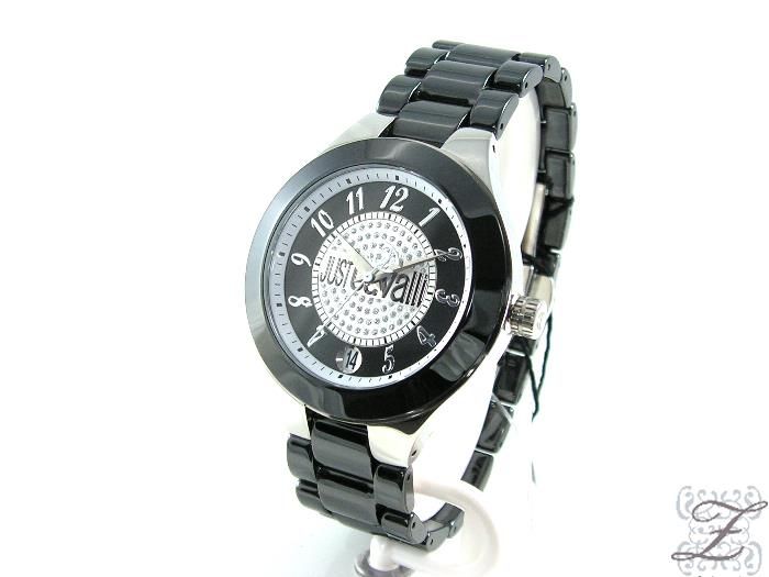 UVP 245. € Just Cavalli Keramik Damenuhr R7253188525 schwarz Armband