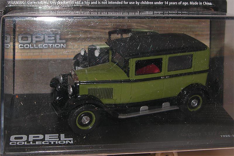 IXO/Opel Collection #38, Opel 10/40 PS, Limousine 1925 29, grün, 1/43