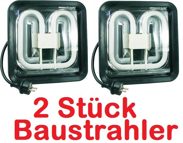 STÜCK  Energiesparlampe 38Watt Arbeitsleuchte Baustrahler IP44