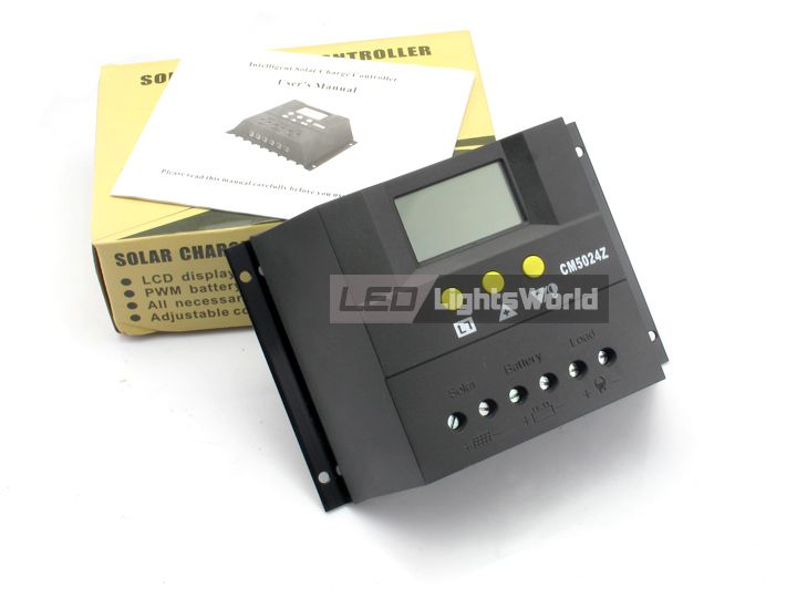 50A 12V/24V Solar Laderegler Solarregler Solarmodel f. Solarpanel