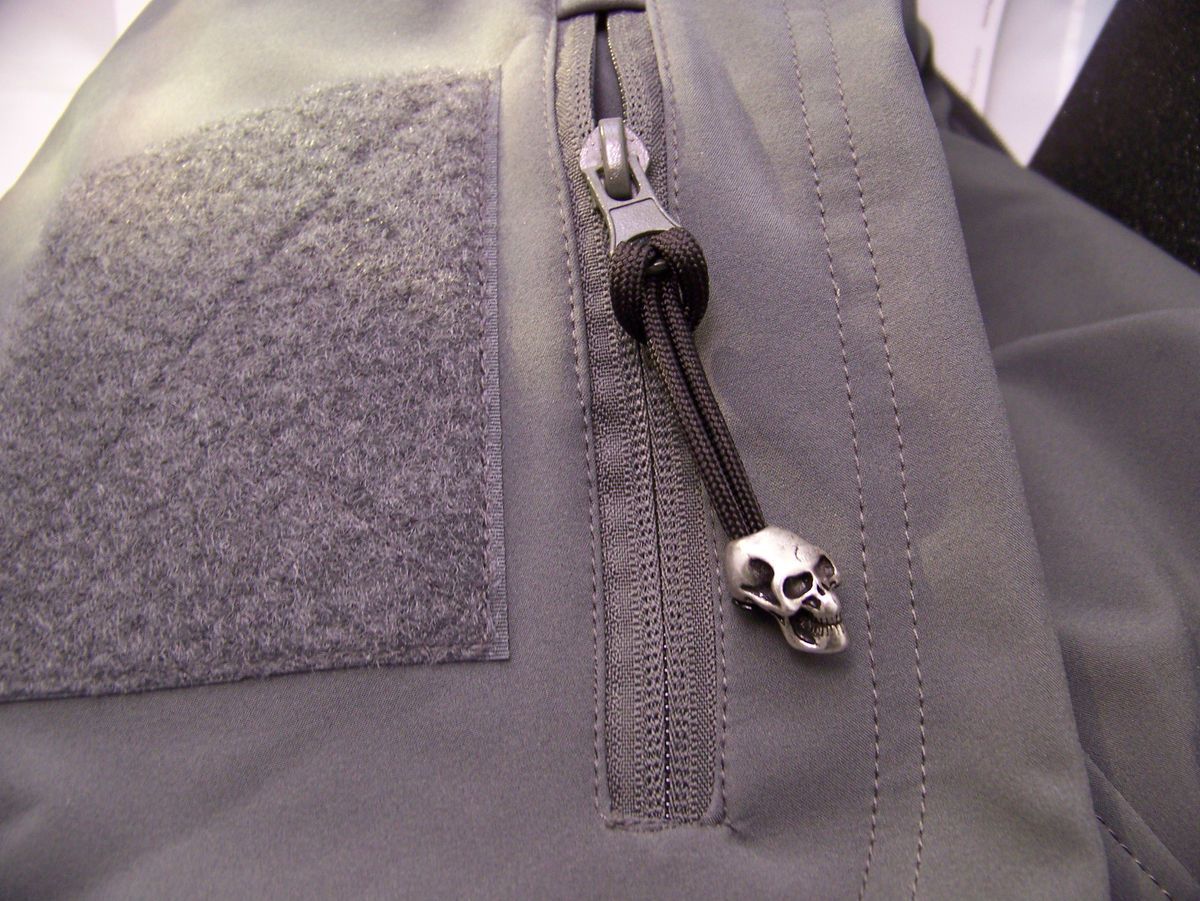 TACTICAL SKULL ZIPPER PULL FITS JACKETS BACKPACKS BUG OUT BAGS SITKA