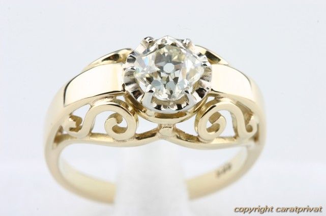 Brillantring Diamantring Gold Ring Solitär 1 ct.