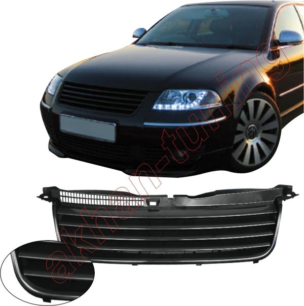 KG15B Schwarz Kühlergitter VW Passat 3BG Limo Bj.ab 11/00 bis 05/05