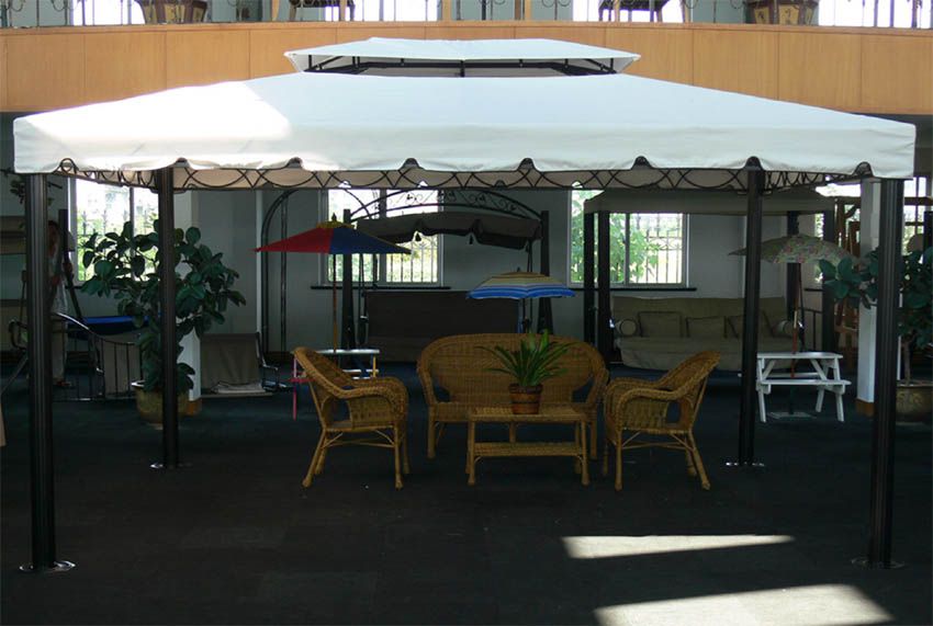 3x4 m Garten Pavillon MALAGA Partyzelt Pavillion ALU Gazebo Gartenzelt