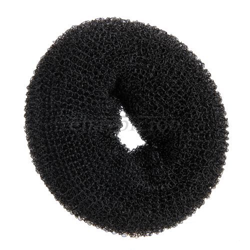 Haar Knotenrolle Duttkissen Donut Knotenkissen Schwarz