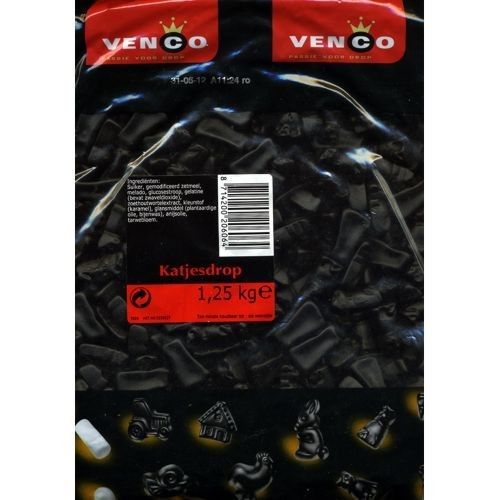 Venco Holland Lakritze Katjesdrop 1,25kg (normales La