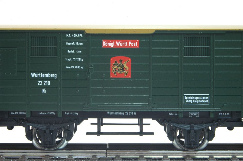 Märklin H0 4501 PMS 63 10 Württemberger Postwagen Neu