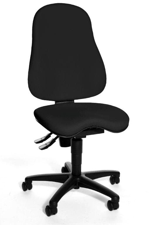 Topstar Drehstuhl Bürostuhl Balance 400 schwarz, Body Balance Tec und