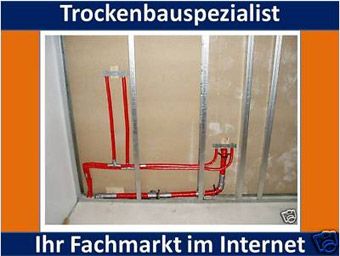 Trockenbauwand Komplettpaket 75 mm + beidseitig 12,5 mm Gipskarton