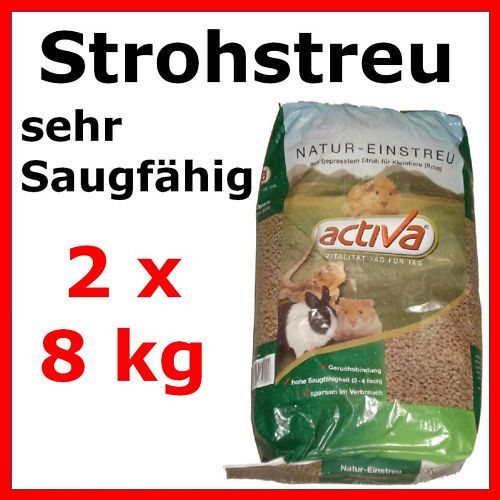 75€/kg) Strohstreu Strohpellets Stroh Käfig Einstreu Hasenstreu