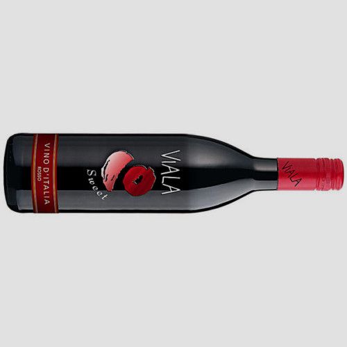 Flaschen Viala sweet rosso Rotwein a 0,75L lieblich (1L=4,51€9