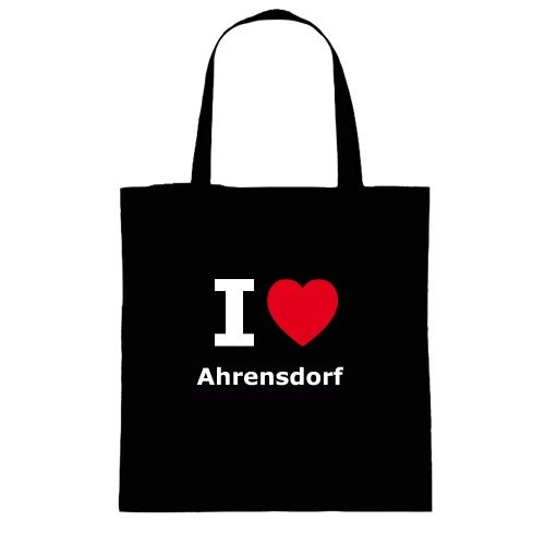 Baumwolltasche I love Ahrensdorf