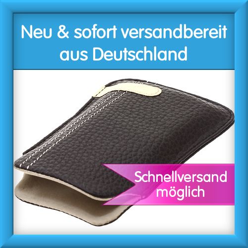 Handy Tasche Krusell Gaia für Sony Ericsson Vivaz U5i Braun Leder