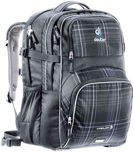 Deuter Ypsilon black check Schulrucksack Daypack ehemalige UVP 89 95