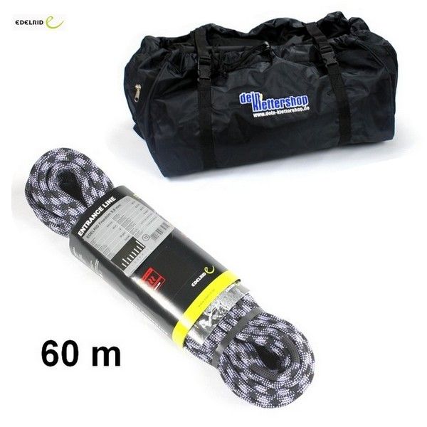 Kombi Paket Edelrid 60m Kletterseil Freedom 9 8 mm Seiltasche Seilsack