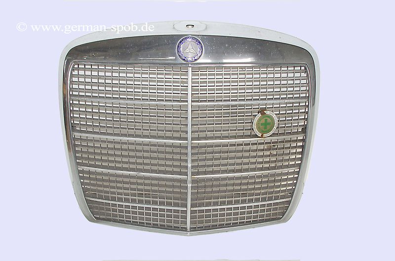 KÜHLERGRILL CHROM MERCEDES S KLASSE HECKFLOSSE W108 RADIOTOR GRILL