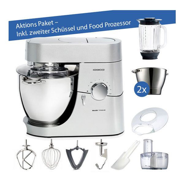 Kenwood KM 020 Aktions Paket Küchenmaschine inkl. Food Prozessor