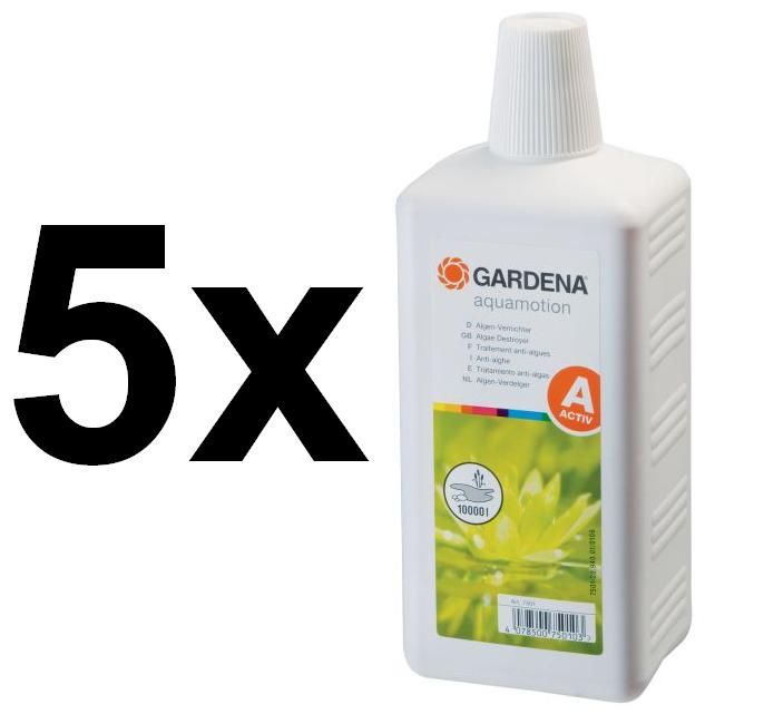 5X 1L Gardena Algenvernichter Algen Vernichter ALGIZID