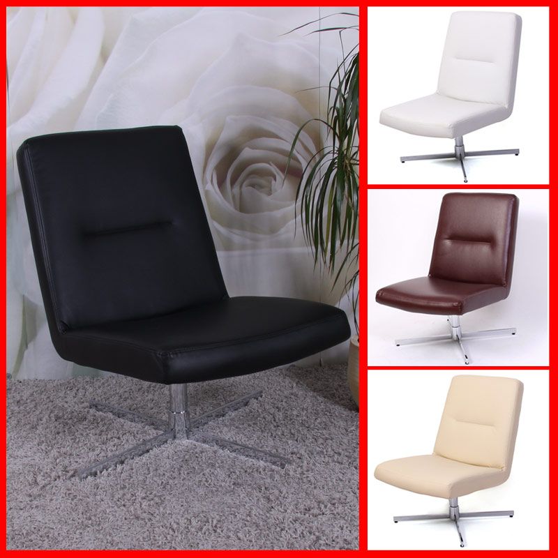 Lounge Sessel Bar Sessel Club Sessel N61, weiß, schwarz, creme