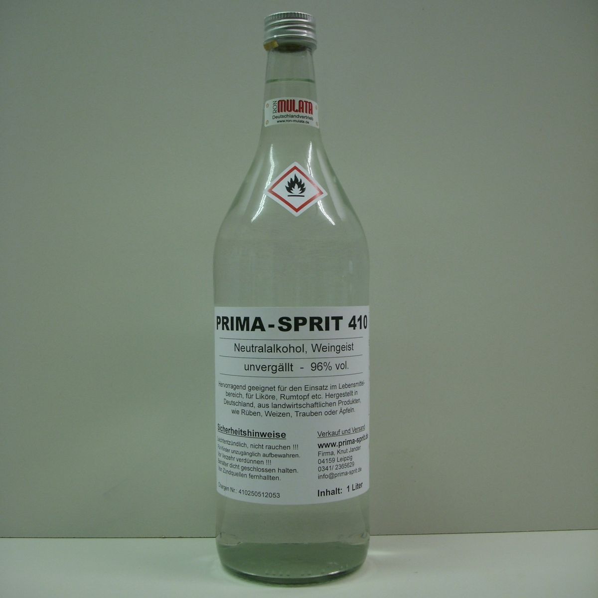 1l Prima Sprit 96% Primasprit Weingeist Ethanol Alkohol