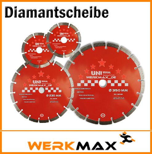 Diamanttrennscheibe 350 230 125 115 mm Diamant Trennscheibe Diascheibe