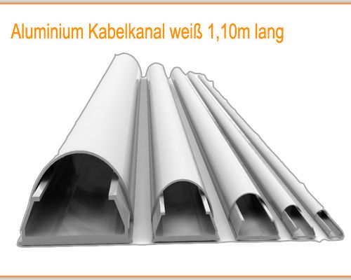 DESIGN ALUMINIUM ALU KABELKANAL WEIß 50MM BREIT