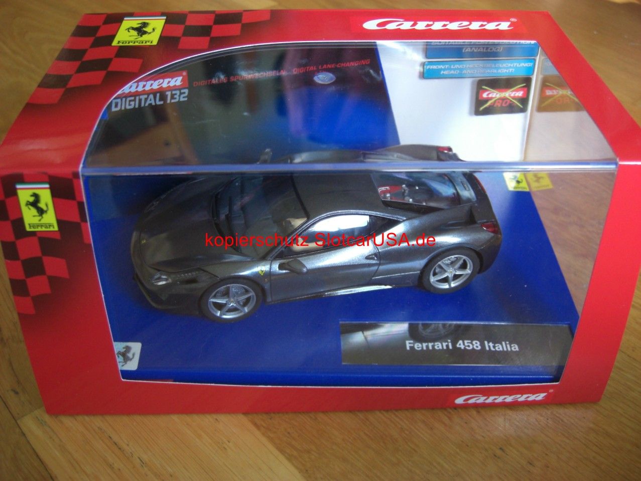 Carrera Digital 132 30565 Ferrari 458 Italia grau NEU