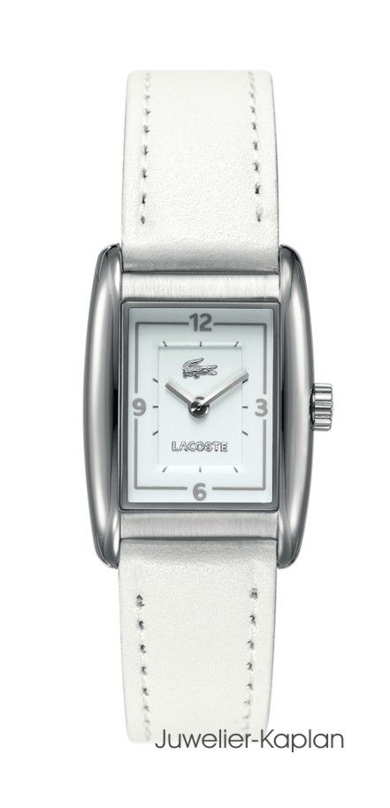 Lacoste Damenuhr Uhr 2000638 Leder Weiß NEU UVP 139€