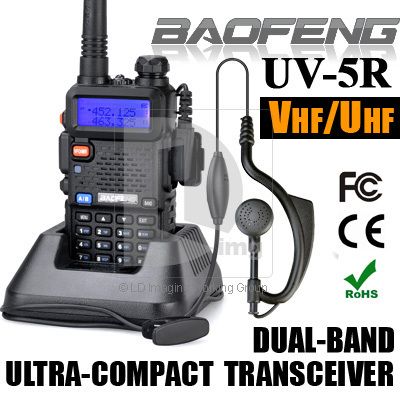 UV 5R VHF/UHF Dual Band Radio 136 bis 174 400 480Mhz FM 65 108