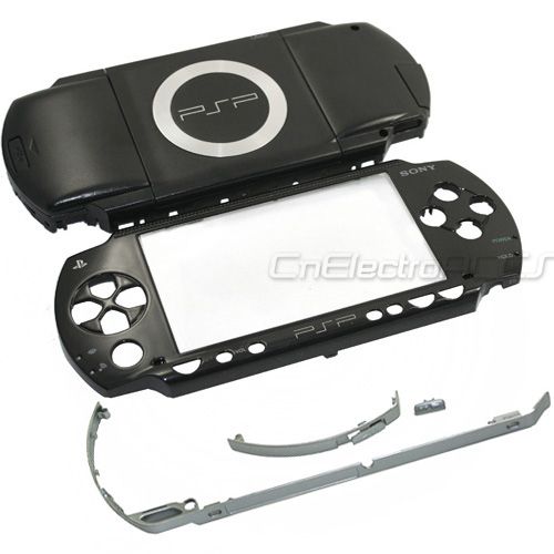 Ersatz Gehäuse für PSP 1000 1004 Fat Schwarz+Werkzeug