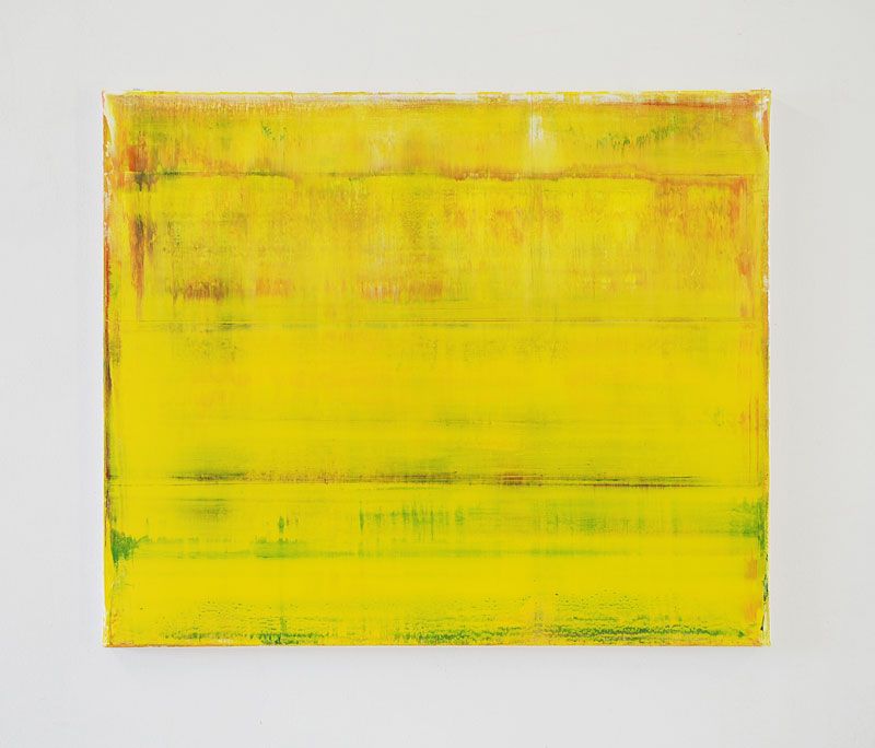 ABSTRAKT ART, 60 x 50 cm. (Maltechnik von Gerhard Richter)