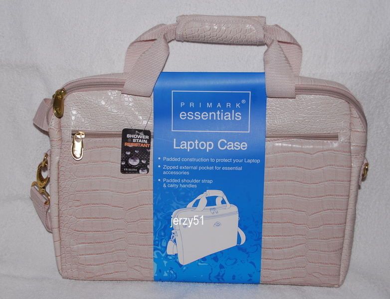 PRIMARK ATMOSPHERE ROSA LAPTOP 18 TASCHE VINTAGE