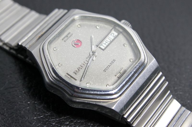 Vintage RADO Voyager Day Date ETA 2836 2 Automatik 17J Midsize