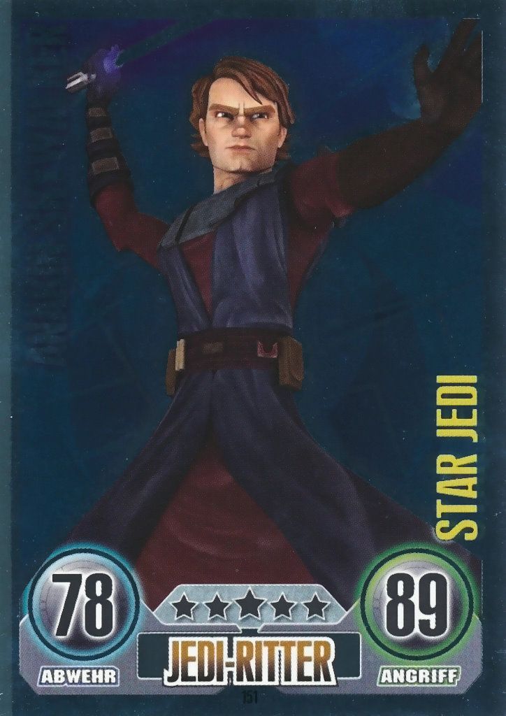 ANAKIN SKYWALKER Star Karte 151  Star Wars Force Attax