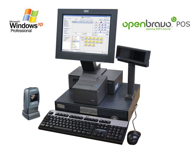 IBM SurePOS 300 Kassensystem mit Touchscreen   KASSE