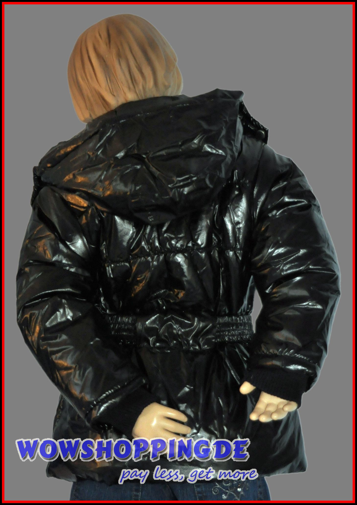 Mädchen Winter Ballonjacke Schwarz Gr.98 158