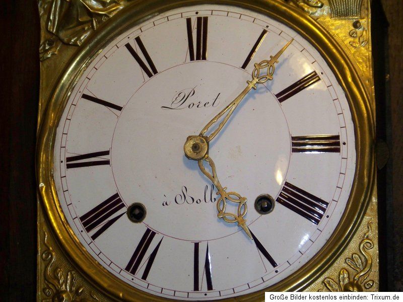 Originale französische COMTOISE Standuhr aus dem Jahr 1847  250cm H