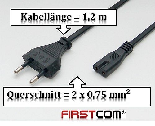 Stromkabel für Ihre Playstation 2 / 2 Slim / PS2 Slim & 3 / 3 Slim