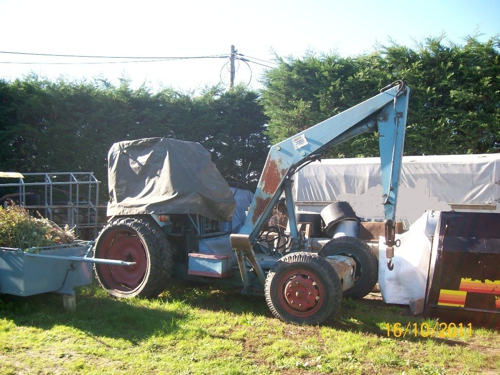 Bagger / Kran T 157, Zwiebelzieher, Hühnerknie, Erdbeerpflücker