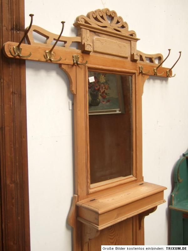 Jugendstil Garderobe   guter unrestaurierter Zustand